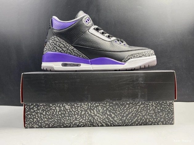 Kicked Out Shoe Store Court Purple Retro Jordan 050 3 Air CT8532 Black 0820